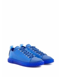 Baskets basses en caoutchouc bleu marine Giuseppe Zanotti