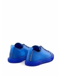 Baskets basses en caoutchouc bleu marine Giuseppe Zanotti