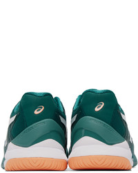 Baskets basses en caoutchouc vert foncé Asics