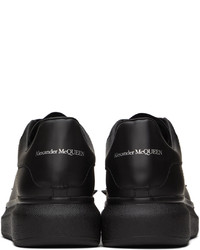Baskets basses en cuir à clous noires Alexander McQueen