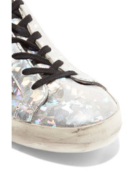 Baskets basses en cuir argentées Golden Goose Deluxe Brand