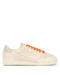 Baskets basses en cuir beiges Adidas By Pharrell Williams