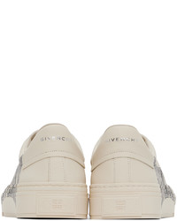 Baskets basses en cuir beiges Givenchy