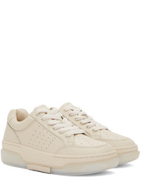 Baskets basses en cuir beiges Amiri