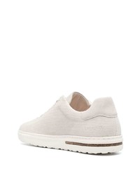 Baskets basses en cuir beiges Birkenstock