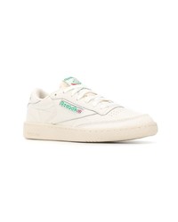 Baskets basses en cuir beiges Reebok