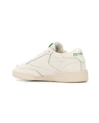 Baskets basses en cuir beiges Reebok