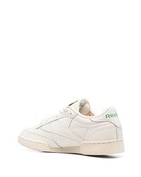 Baskets basses en cuir beiges Reebok