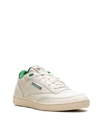 Baskets basses en cuir beiges Reebok