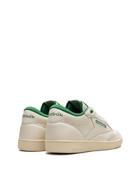 Baskets basses en cuir beiges Reebok