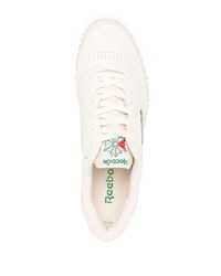 Baskets basses en cuir beiges Reebok