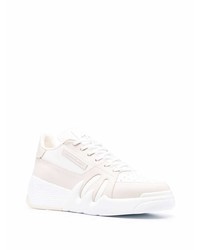 Baskets basses en cuir beiges Giuseppe Zanotti