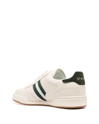 Baskets basses en cuir beiges Polo Ralph Lauren