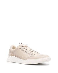 Baskets basses en cuir beiges Tommy Hilfiger