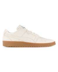 Baskets basses en cuir beiges Puma