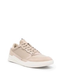 Baskets basses en cuir beiges Tommy Hilfiger