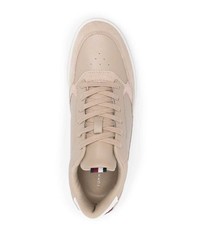 Baskets basses en cuir beiges Tommy Hilfiger