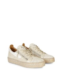 Baskets basses en cuir beiges Giuseppe Zanotti