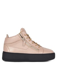 Baskets basses en cuir beiges Giuseppe Zanotti