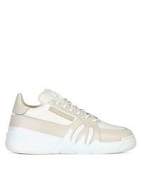 Baskets basses en cuir beiges Giuseppe Zanotti