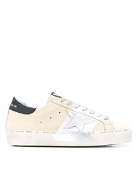 Baskets basses en cuir beiges Golden Goose