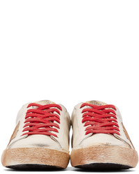 Baskets basses en cuir beiges Golden Goose Deluxe Brand