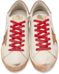 Baskets basses en cuir beiges Golden Goose Deluxe Brand