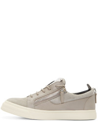 Baskets basses en cuir beiges Giuseppe Zanotti