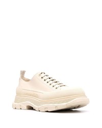 Baskets basses en cuir beiges Alexander McQueen