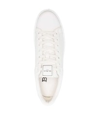 Baskets basses en cuir beiges Balmain