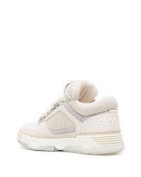 Baskets basses en cuir beiges Amiri