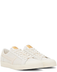 Baskets basses en cuir beiges Tom Ford