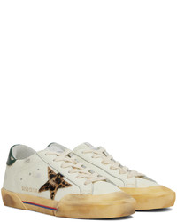 Baskets basses en cuir beiges Golden Goose