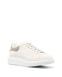 Baskets basses en cuir beiges Alexander McQueen