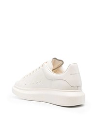 Baskets basses en cuir beiges Alexander McQueen