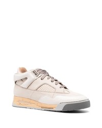 Baskets basses en cuir beiges Maison Margiela