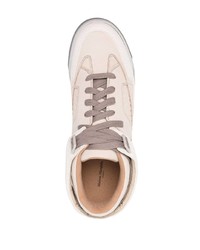 Baskets basses en cuir beiges Maison Margiela