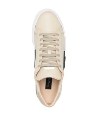 Baskets basses en cuir beiges Philipp Plein