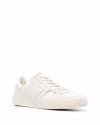 Baskets basses en cuir beiges Tom Ford