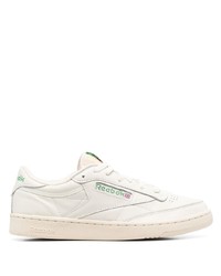 Baskets basses en cuir beiges Reebok