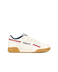 Baskets basses en cuir beiges Reebok