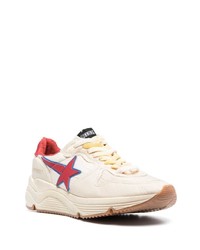 Baskets basses en cuir beiges Golden Goose