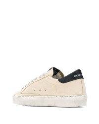 Baskets basses en cuir beiges Golden Goose