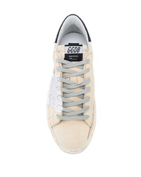 Baskets basses en cuir beiges Golden Goose