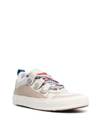 Baskets basses en cuir beiges Marcelo Burlon County of Milan