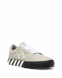 Baskets basses en cuir beiges Off-White