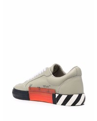 Baskets basses en cuir beiges Off-White