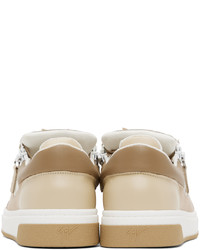 Baskets basses en cuir beiges Giuseppe Zanotti