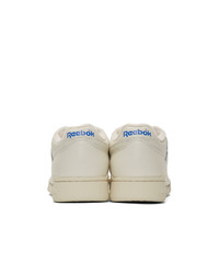 Baskets basses en cuir beiges Reebok Classics