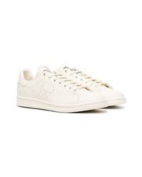 Baskets basses en cuir beiges Adidas By Raf Simons